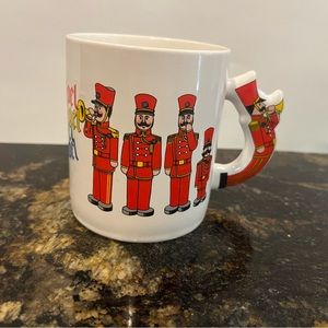 VINTAGE  1985 Love Mug Christmas Toy Soldiers Christmas Noel Coffee Mug Xmas Day